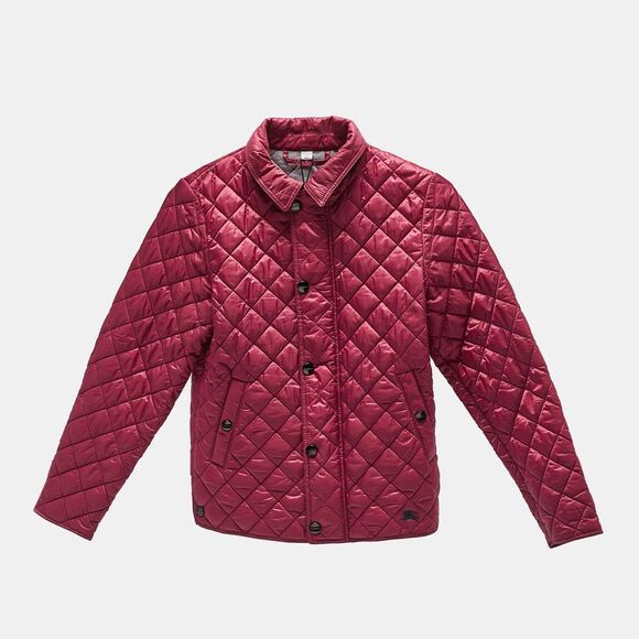 Burberry Children Pink Synthetic Button Front Quilted Jacket 10 Yrs - Picture 1 of 7